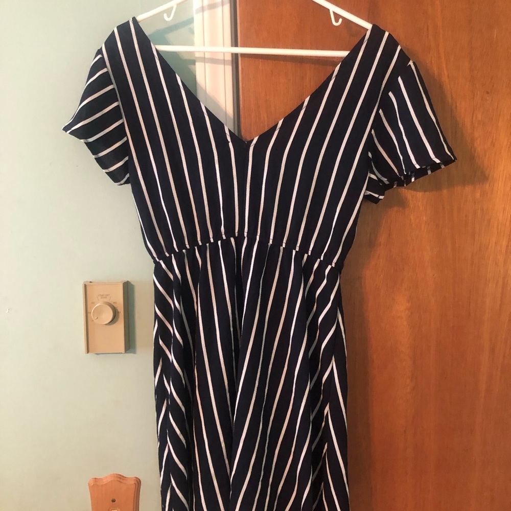 Pinstripe mini dress / tunic